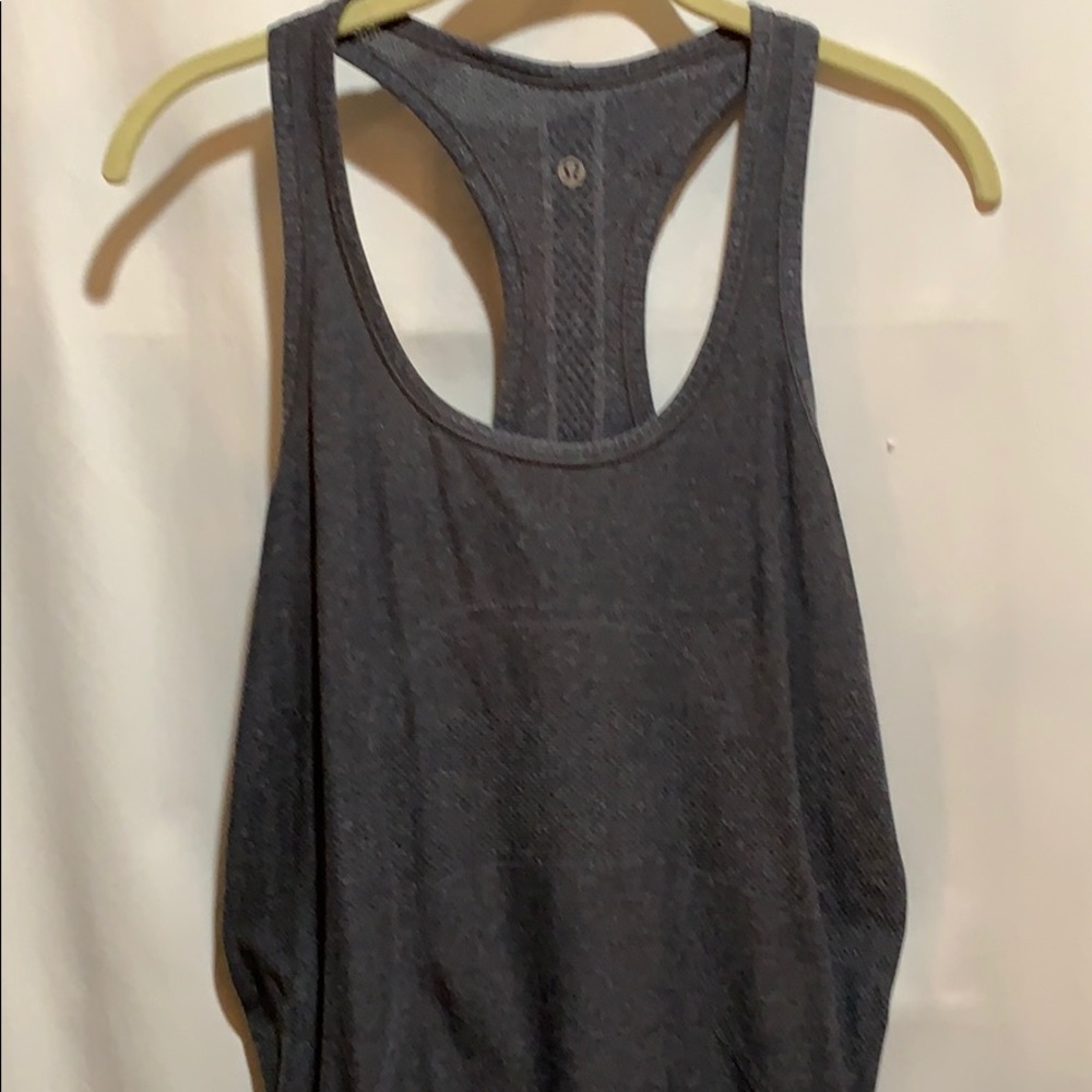 LULULEMON RACER BACK TOP/TANK SZ 8 gray